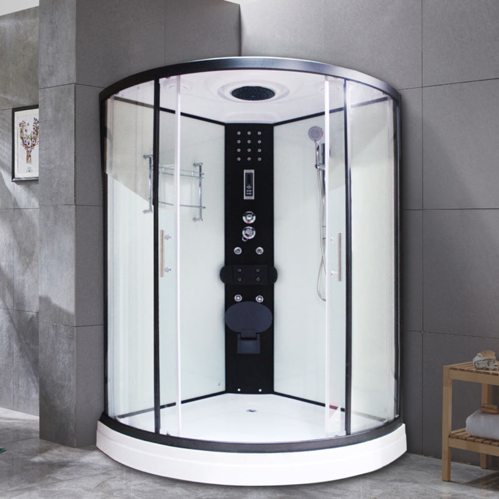 AquaLuxe HaloCurve Steam Shower